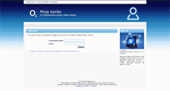 Desktop Screenshot of konto.o2shop.cz