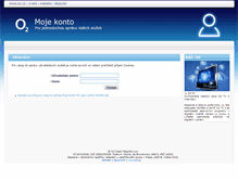 Tablet Screenshot of konto.o2shop.cz